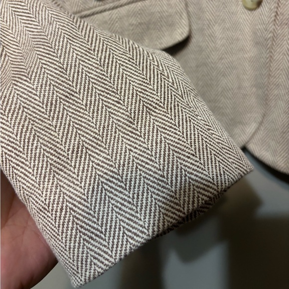 CHAPS by Ralph Lauren Tailored Micro-Checker Cotton Blend Blazer - Picture 2 of 7